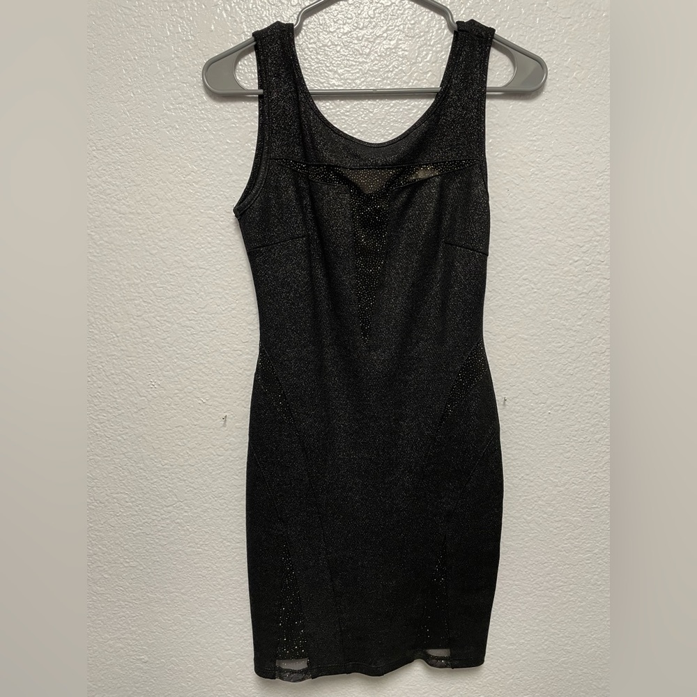 90s Sparkly Cut Out Body Con Dress